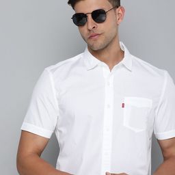 Levis Solid Slim Fit Pure Cotton Casual Shirt-image-41