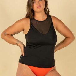 Olaian by Decathlon Black Plain Bikini Top-image-21