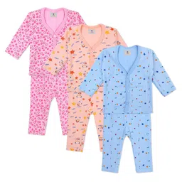 VEKOTT Pack Of 3 Printed V Neck Thermal Set-33