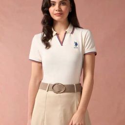 U.S. Polo Assn. White Logo Print Polo T-Shirt-picture-31