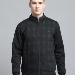 Monte Carlo Black Regular Fit Self Pattern Sweatshirt-picture-21