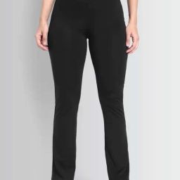 Dcyphr Deep Black Flaired Fit Sports Trackpants-image-67
