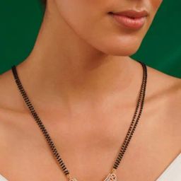 Abdesigns Gold-Tone Plated American Diamond Studded Minimal Mangalsutras-35