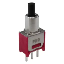 MULTICOMP PRO Standard Pushbutton Switches PB SWITCH, SPDT, 1A, 125VAC/28VDC, TH, MP-PB9-AB00BQE-5.-18