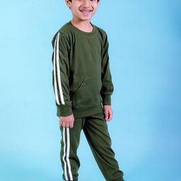 CHANDRIKA Kids-Boys Green Clothing Set-image-51