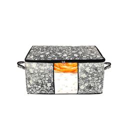 Kuber Industries Set Of 6 Black & White Printed Saree Covers image 3