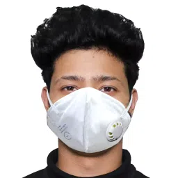 Pivalo PV5115 Face Mask with Breathing Valve White (Pack of 2 Pcs)-image-3
