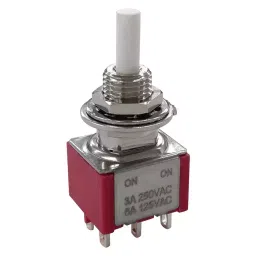 MULTICOMP PRO Standard Pushbutton Switches PB SWITCH, DPDT, 6A, 125VAC/28VDC, PANEL, MP-PB8-BA00A1QE-3.-10