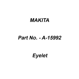 Makita Eyelet Suitable For A-89121, Part No A-15992-picture-13