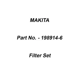 Makita Filter Set Suitable For DCL180, Part No 198914-6-picture-0