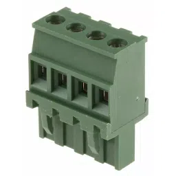 RS PRO 4 Way Pluggable Terminal Block 5.08 mm Pitch Screw Termination, 7900746-8