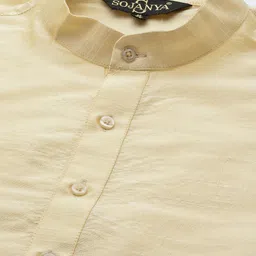 SOJANYA Regular Kurta with Churidar & Nehru Jacket image 3