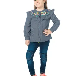 Cherry Crumble By Nitt Hyman Kids Grey Printed Top-image-53
