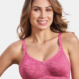 MAROON Striped Full Coverage All Day Comfort Seamless Cotton Everyday Bra-picture-41
