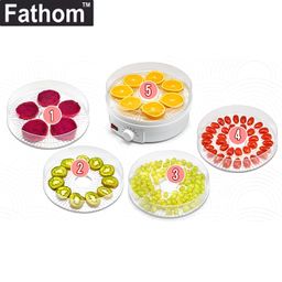 fathom Fathom® Electric Food Dehydrator Machine with 5 Stackable Trays (White) image 2