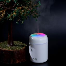 lebami Humidifier – Colorful LED Light, Quiet Ultrasonic Cool Mist Diffuser for Bedroom, Office, Car – Portable, Auto Shut-Off, USB Powered, Aromatherapy Compatible image 2