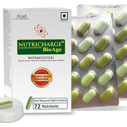 generic Nutrichargee BioAge is packed with 72 Nutrients that include 53 Botanicals to protect and maintain liver health | Daily Health Supplements |BY RCM-(DE@1)_30 Tablets_Pack of 1 image 1