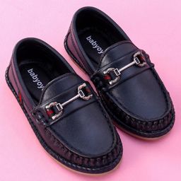 Babyoye Slip on Style Formal Shoes - Navy Blue-picture-27