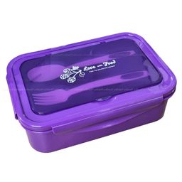 FunBlast Lunch Box with Spoon and Fork  Purple-image-77