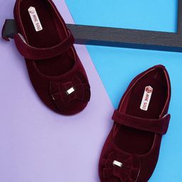 Minesole Bow EmbellishedBallerinas - Maroon-image-52