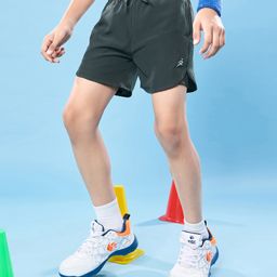 Pine Active Woven Ultra Light Above Knee Length Solid Shorts with High Stretch Inner Tights - Grey-image-92