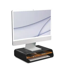 DailyObjects Black Matte Finish Mesa Monitor Stand Desk Organisers-25