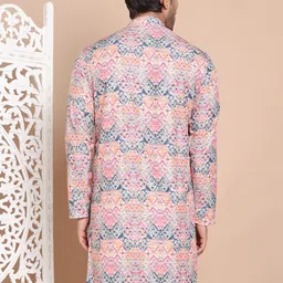 Anouk Men Geometric Printed Sequinned Kurta image 4