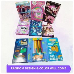 Puchku Flap coloring book set with colors (Pack of 1 Random Design) image 2
