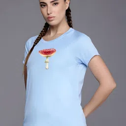 SZN Women Printed Slim Fit T-shirt-image-51