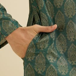 Manyavar Men Regular Kurta with Pyjamas image 4