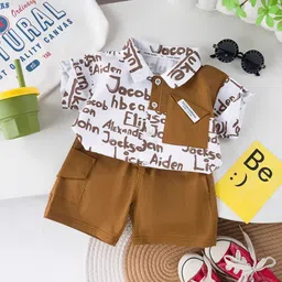 YK Boys Printed T-shirt With Shorts-image-91