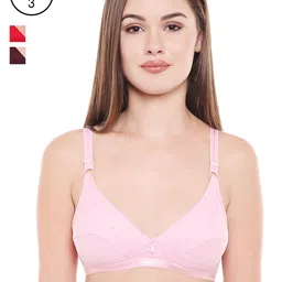 Bodycare Women Pack of 4 Multicoloured Self Design Everyday Bra E1507PIREWIS-picture-10