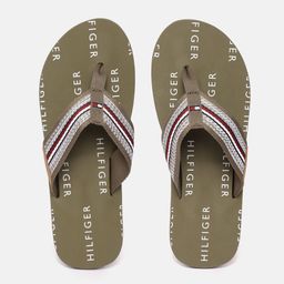 Tommy Hilfiger Men Brand Logo Printed Thong Flip-Flops-image-8