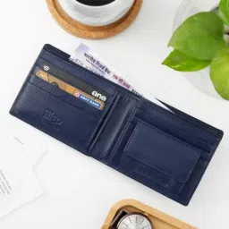 Smart Leather Wallet Personalized Combo For Men - Blue image 5