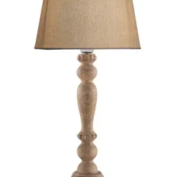 Homesake Natural Eureka Polka Table Lamp with Khadi Shade (Bulb Included) - Set of 1 image 2