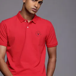 Allen Solly Solid Polo Collar Casual T-shirt-image-17