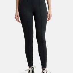 Jockey Black Melange Regular Fit Tights - IW05-image-96