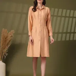 Melon By plusS Orange A-Line Dress-image-85