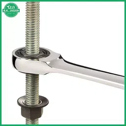 B K JAGAN & CO Ratchet Combination Wrench Spanner Ratcheting Cr-V Steel Open End (22 X 22 mm) image 5