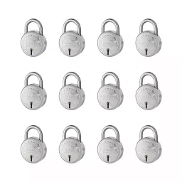 Jainson Locks Star 40 mm Mild Steel Bright Finish 3 Keys Shackle Padlock-image-48