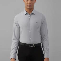 Allen Solly Grey Slim Fit Shirt-image-39