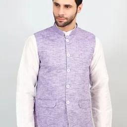 Wintage Men Regular Linen Kurta with Pyjamas-image-22
