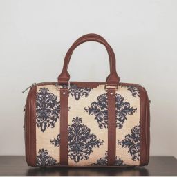 ZOUK Peach Printed Medium Duffle Bag image 5