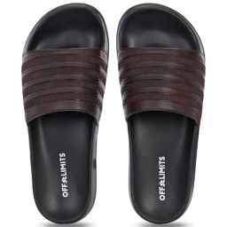 OFF LIMITS Men's LAIDBACK Dark Brown Slides image 4