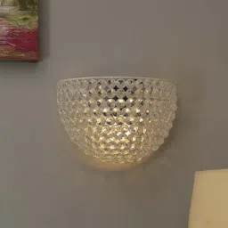 Homesake White Crystal Round Wall Sconce Lamp - Set of 1-image-56