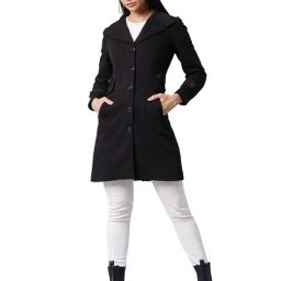 DOLCE CRUDO Black Full Sleeves Coat-image-91