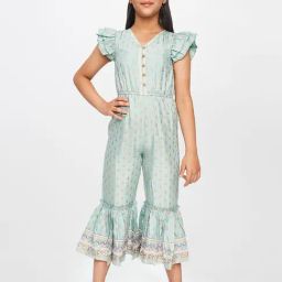 Global Desi Girl Light Blue Printed Jumpsuit-image-20