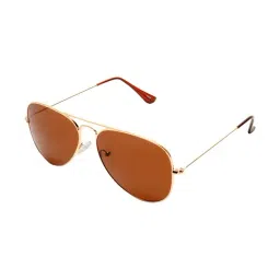 Roadies Brown Aviator Unisex Sunglasses-image-21