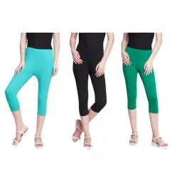 Dollar Missy Multicolor Slim Fit Capris Pack of - 3-picture-22