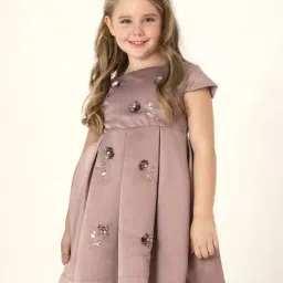 Cherry Crumble By Nitt Hyman Kids Pink Embellished Dress-image-37